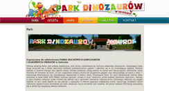 Desktop Screenshot of parkdinozaurow-ustron.pl