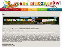 Tablet Screenshot of parkdinozaurow-ustron.pl